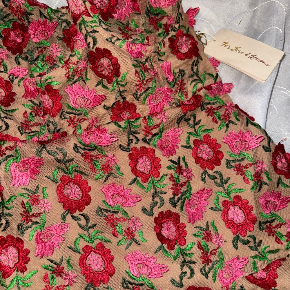 FOR LOVE AND LEMONS AMELIA STRAPLESS MINI DRESS - Picture 5 of 11